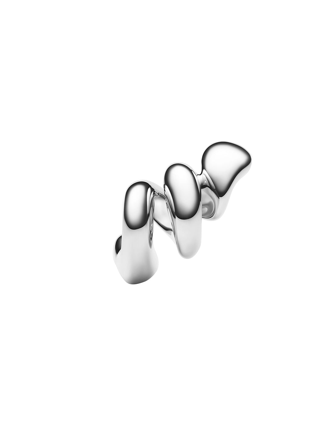 Coil Crawler Earring Silver Left