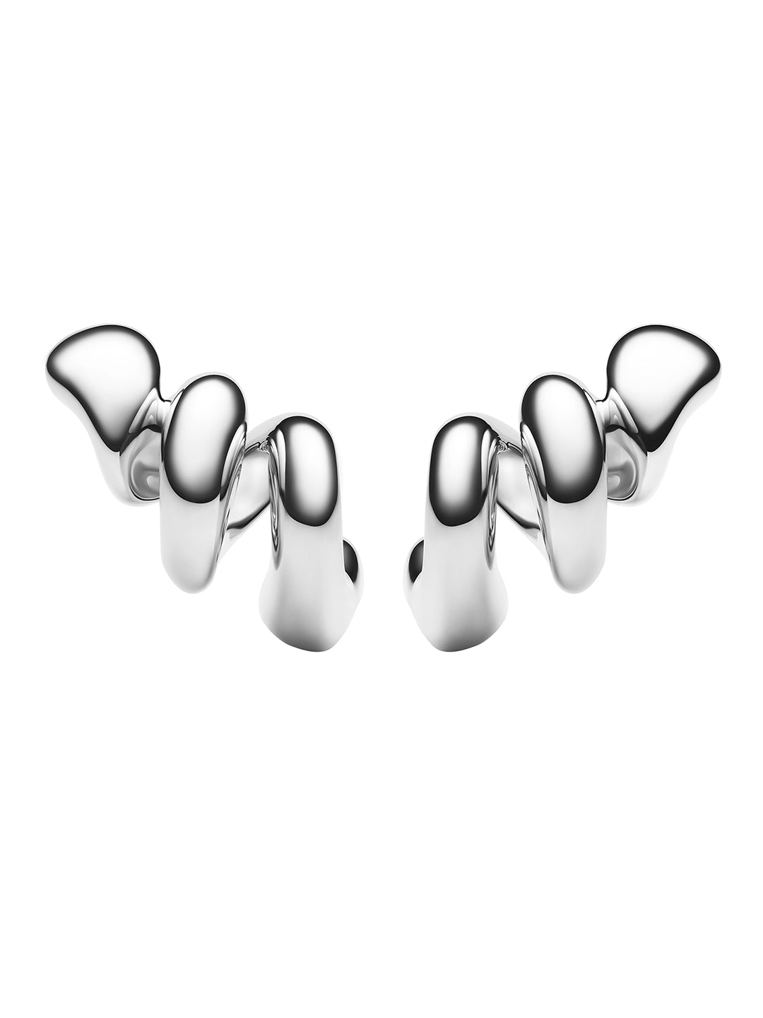 Coil Crawler Earring Silver Left