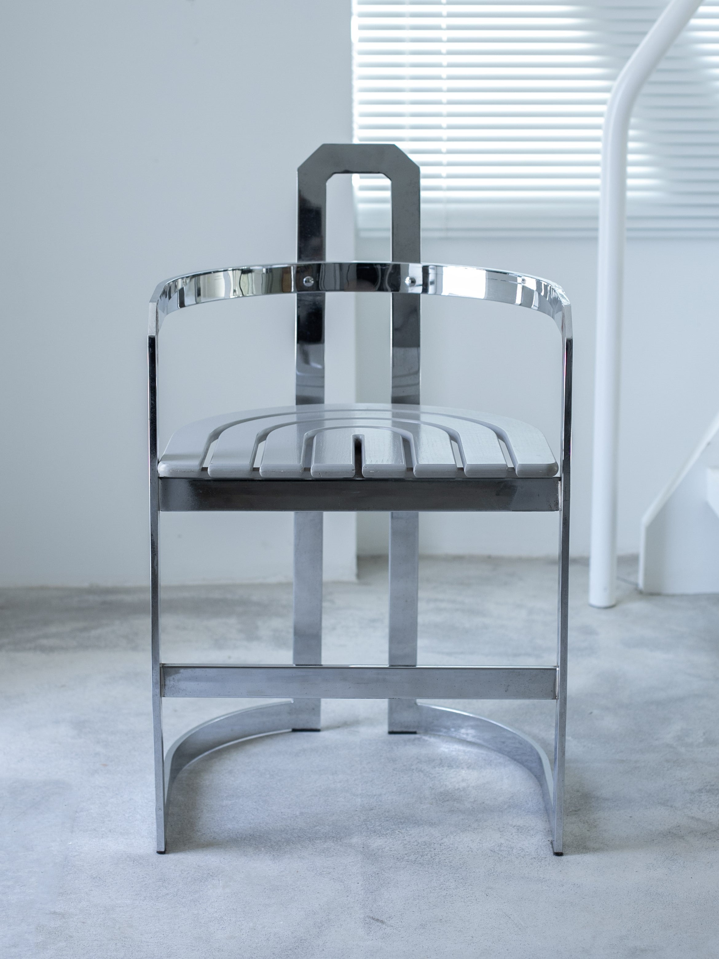 Italian vintage chrome chair, 1990s 24100940