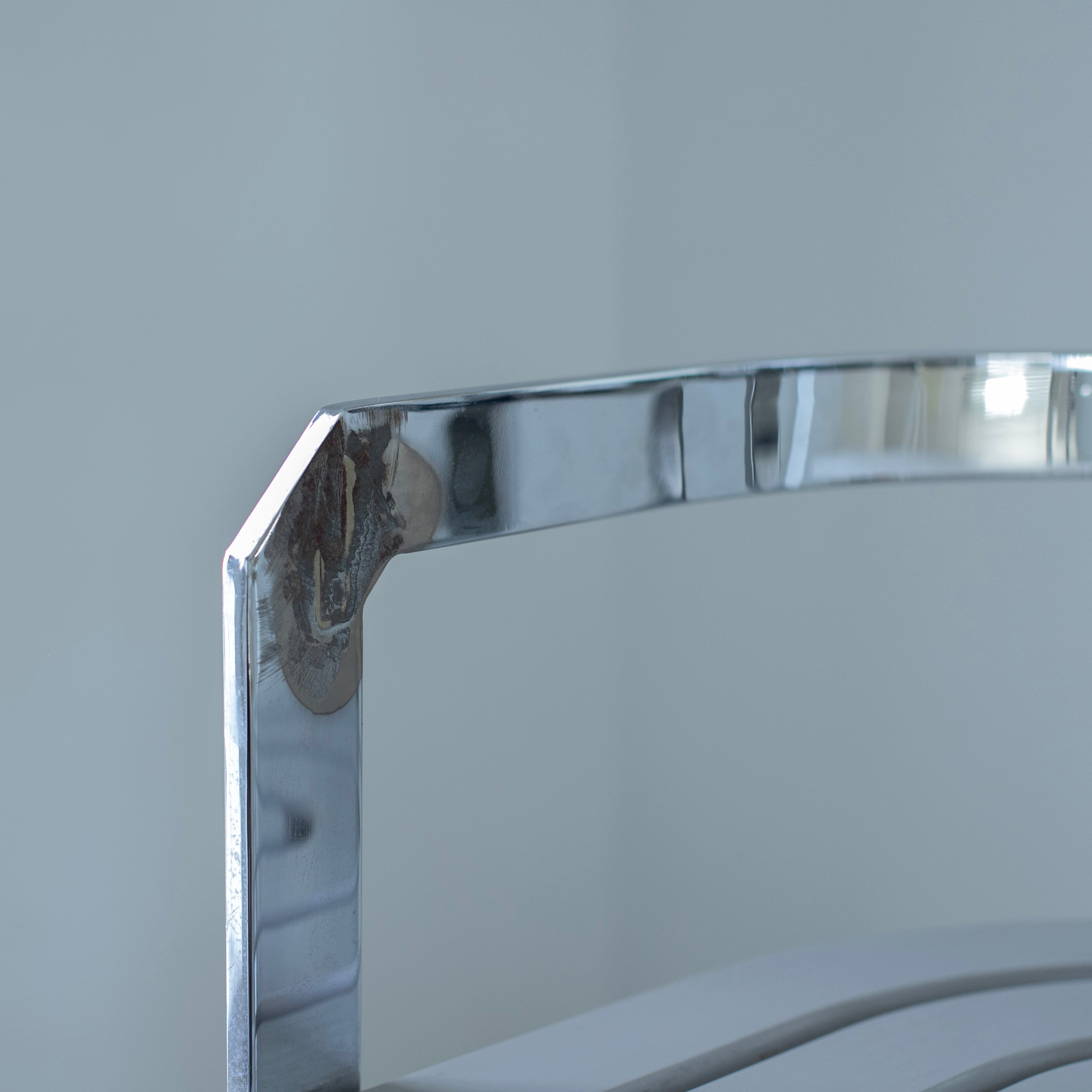 Italian vintage chrome chair, 1990s 24100940