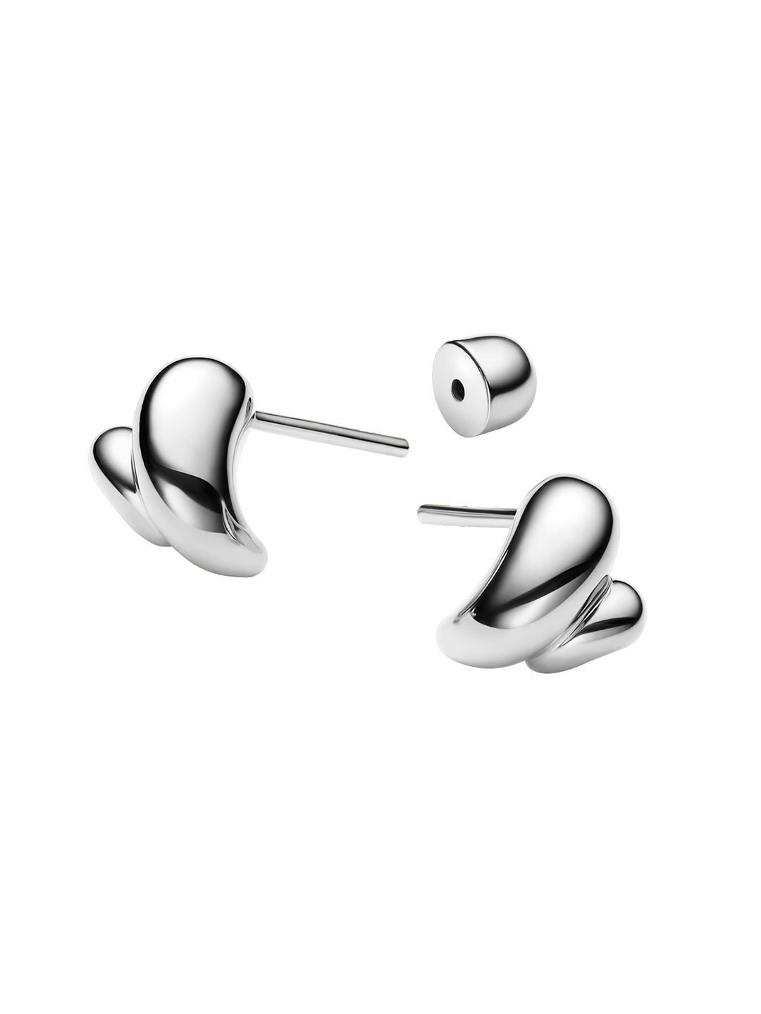 Sagene Trail Stud Silver - PAIR