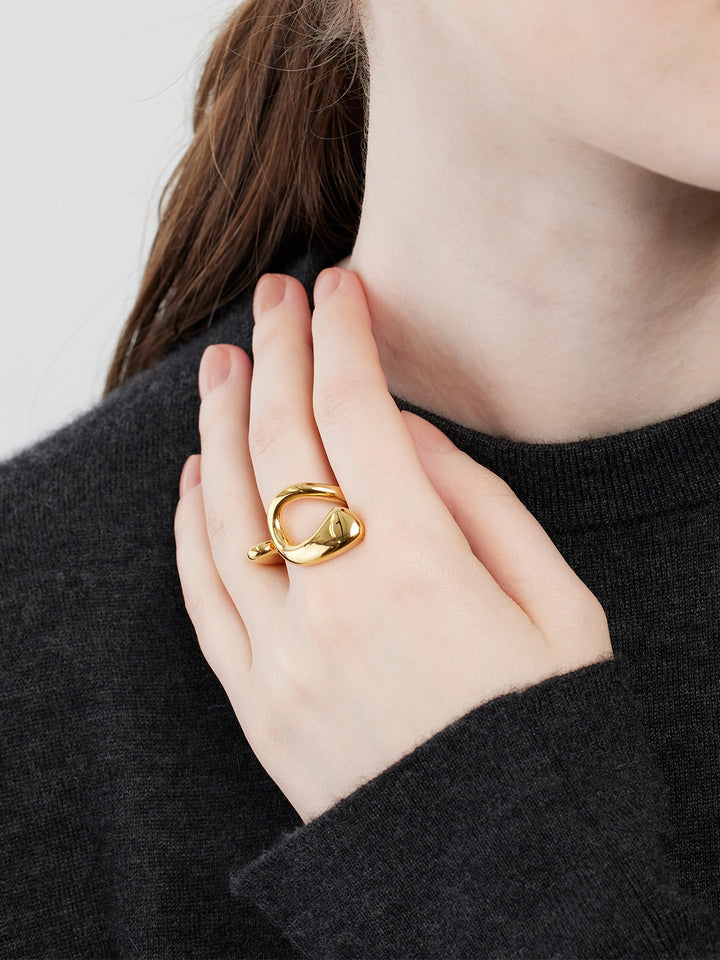 【受注商品】Distortion Ring/Gold