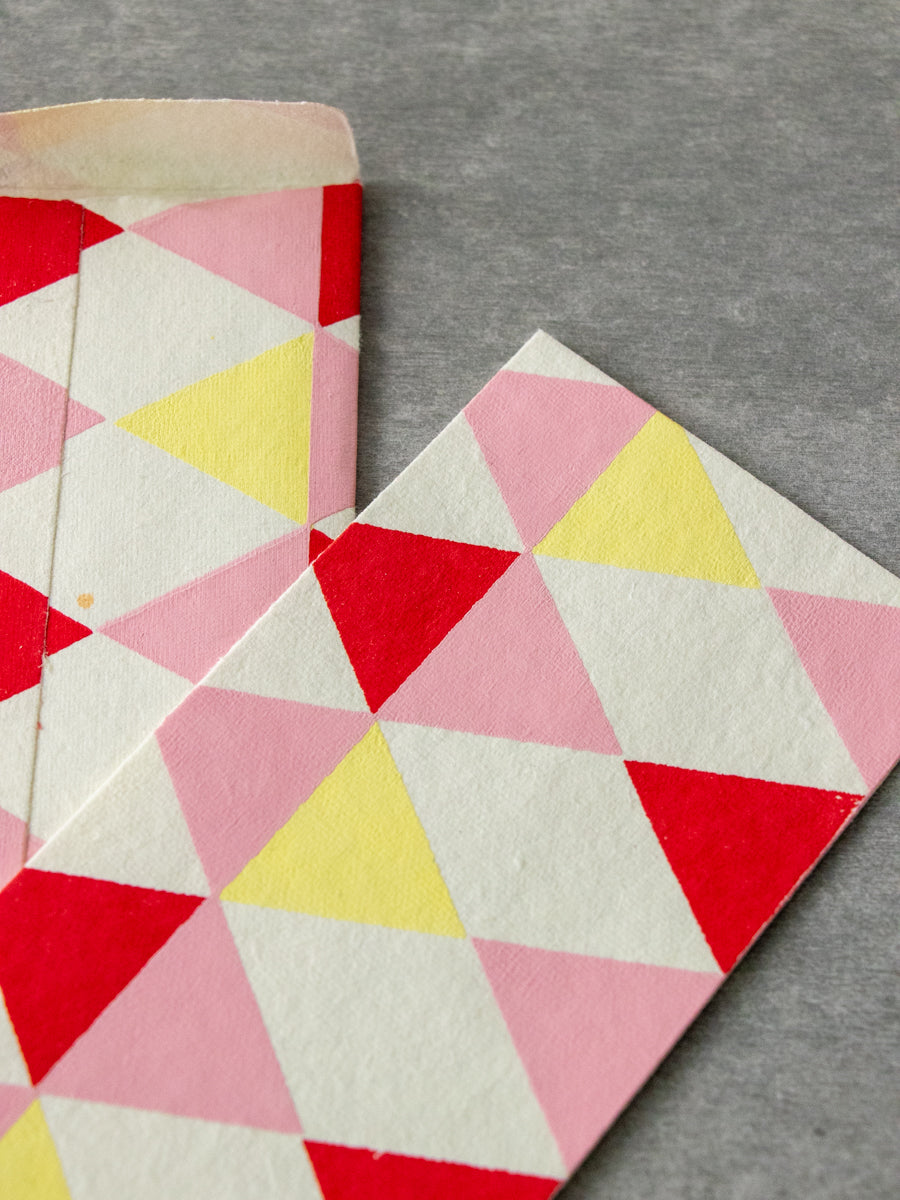Large Envelope Set / Pierrot red mix